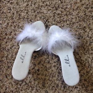 White burlesque heels